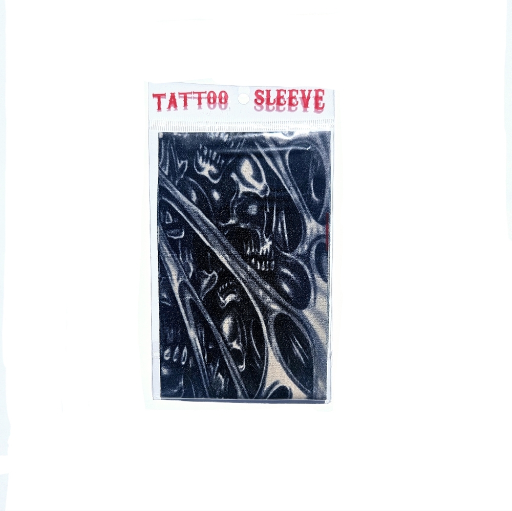 Men's Unisex Tattoo Sleeve Stretchy One Size Edgy Skulls Biker